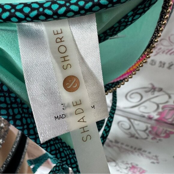 Shade & shore bikini top paisley print tassle bright dotted gold beads 34DD boho - Picture 6 of 13